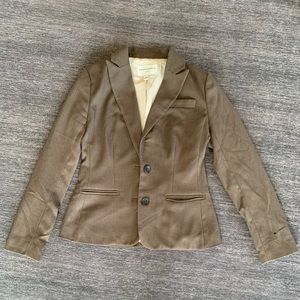 Banana Republic Tan/Brown Double Two Button Petite 0P Blazer